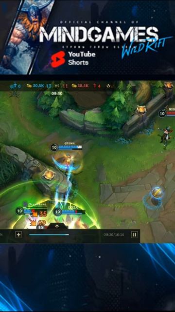 🥶ЭШ - Морозный Душ | PENTAKILL | ASHE GAMEPLAY WILD RIFT #Shorts