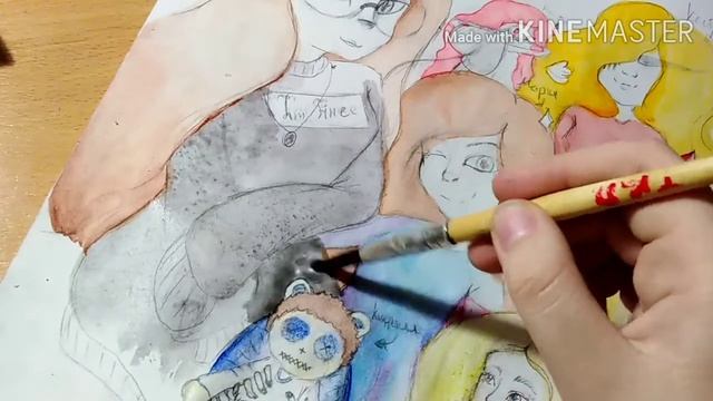 🎨 РИСУЮ СВОИХ ПЕРСОНАЖЕ 🎨| ПИАР | ПЕРСОНАЖИ: Ксю, 153, Марька, Настя, Паша, Кейт, Кирилл, Х, Ринет