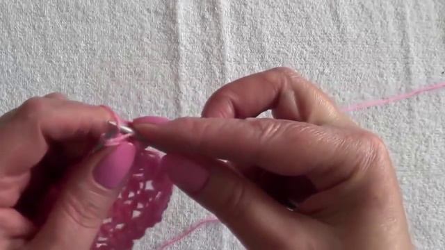 Обучение вязанию спицами ажурных узоров Knitting needles openwork pattern