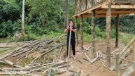 FULL VIDEO: 30 Days Complete Building bamboo House Two floors - Trieu Mai Huong