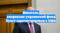 Шмыгаль: американо-украинский фонд будет зарегистрирован в США