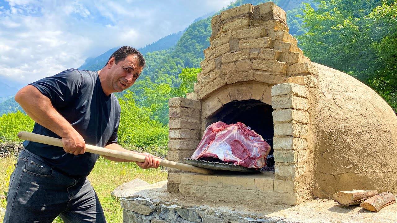 ПОСТРОИЛ ПЕЧЬ СПЕЦИАЛЬНО ДЛЯ ВКУСНОГО УЖИНА НА ПРИРОДЕ! 4 ЧАСА ГОТОВКИ ГОВЯДИНЫ