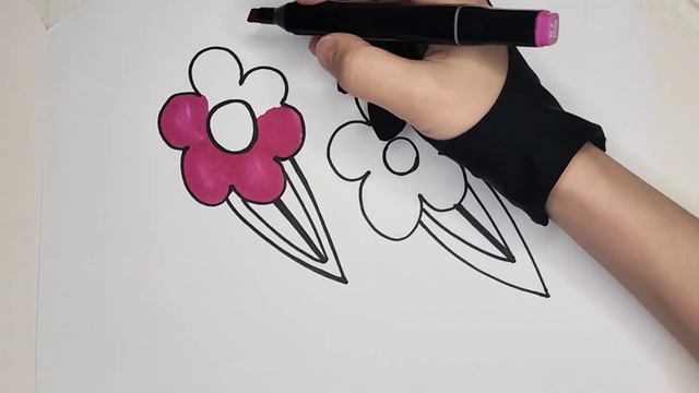 How to Draw a Hairpin / Как нарисовать заколку / làm thế nào để vẽ một chiếc kẹp tóc