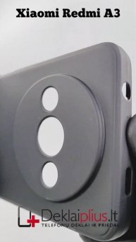 Xiaomi Redmi A3 Liquid Air silicone tpu black case-чехол для телефона-etui na telefon