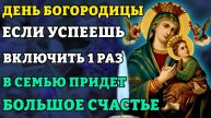 ЕСЛИ УСПЕЕШЬ ВКЛЮЧИТЬ - ПРИДЕТ БОЛЬШОЕ СЧАСТЬЕ! Молитва Богородице Страстная. Православие