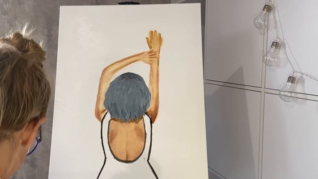 Картина олійними фарбами у стилі поп арт