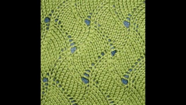 Простой АЖУРНЫЙ УЗОР спицами для начинающих - 2019 / Simple spokes openwork pattern for beginners