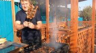 ШАШЛЫК ИЗ ГОВЯДИНЫ И КАРТОШКА ПО ДЕРЕВЕНСКИ. ГОТОВИМ В КАЗАНЕ И НА МАНГАЛЕ