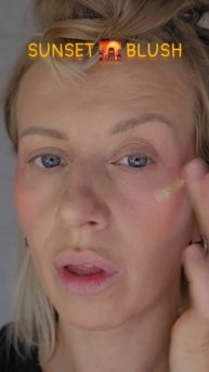 Лайфхак, как интересно нанести румяна #tutorialmakeup #beauty #sunset