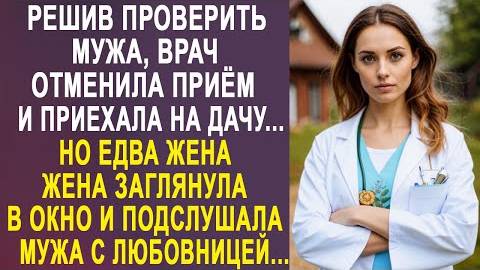 Решив проверить мужа, врач отменила приём и приехала на дачу... Но едва жена заглянула в окно и...