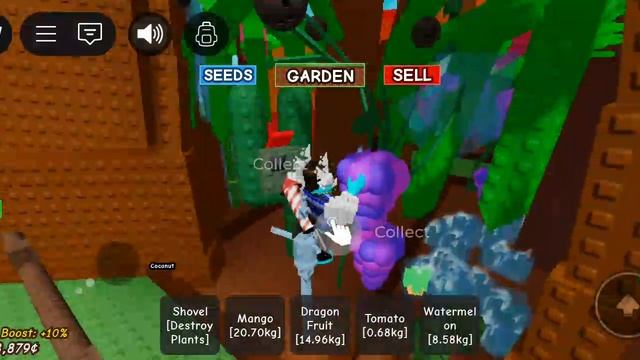 вырасти сад в роблокс grow a garden
