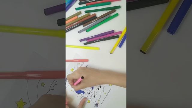 Фломастеры ЮНЛАНДИЯ  ЗАБАВНЫЕ КАРТИНКИ