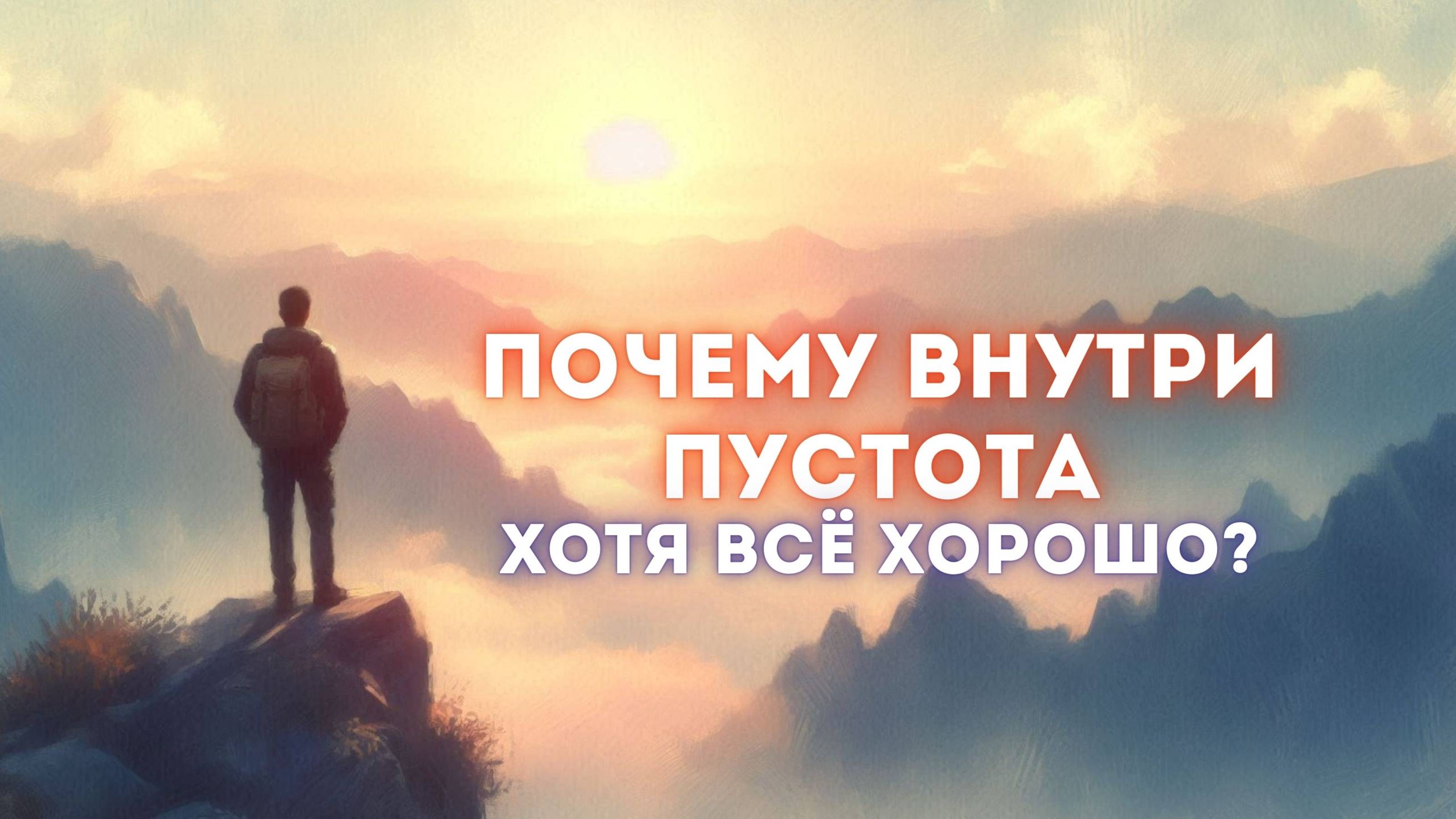 Почему внутри пустота, хотя внешне всё хорошо?