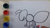 Bolalar uchun chumolini chizish | Рисуем муравья детям | Draw an ant