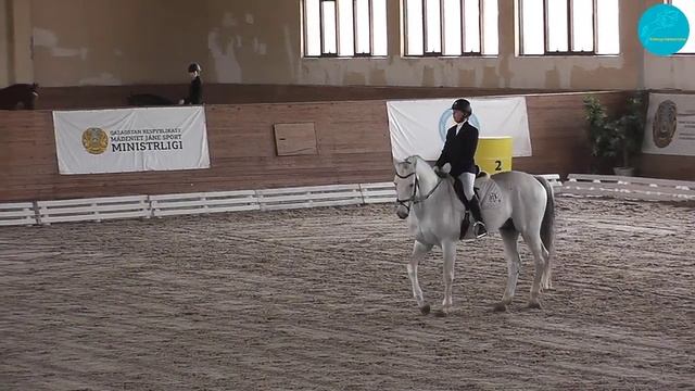 Моисеева Антонина и Das Phantom, Кубок РК по Выездке, 54,40%, Кюр Юноши, Алматы, 02-10-2023