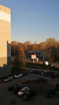 Воздушный шар над парком Победы в Вологде