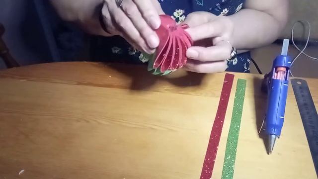 Шар из Глиттерного фоамирана #4