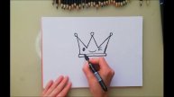 How to draw crown | Как нарисовать корону | Easy drawings