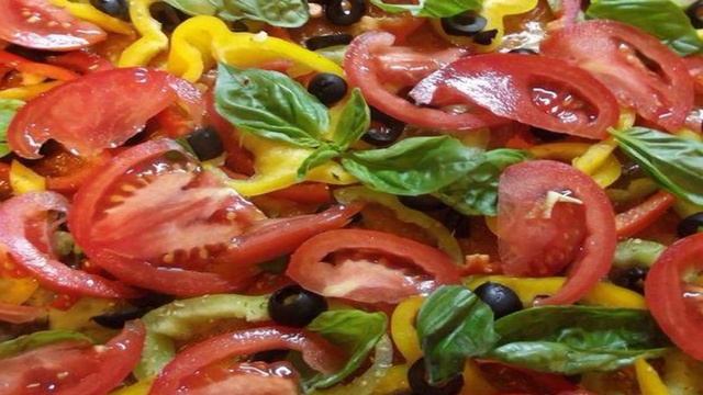 Овощная пицца с фетой