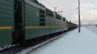 ВЛ85 с грузовым ж/д вокзал Ангарск.