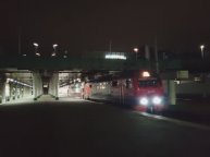 Двухэтажный поезд № 160 Москва — Петрозаводск отправляется из Петербурга