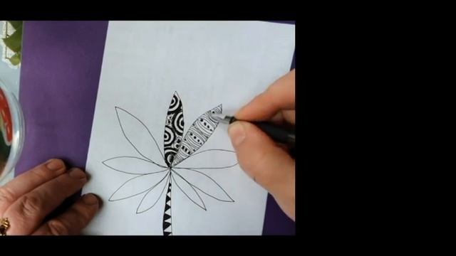 Как нарисовать листик (абстракция), легко и просто