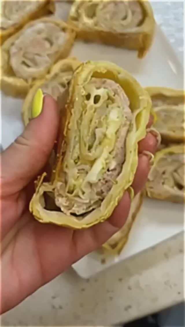 Сочные мясные рулетики