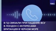 В ГД связали приглашение ВСУ в Лондон с интересами британцев в Черном море