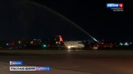 Первый самолёт из Татарстана приземлился в столице Кабардино-Балкарии