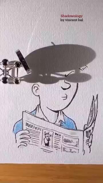 amazing shadow art ♥️ #art #drawing #shortvideo #artartist #viral #sketch