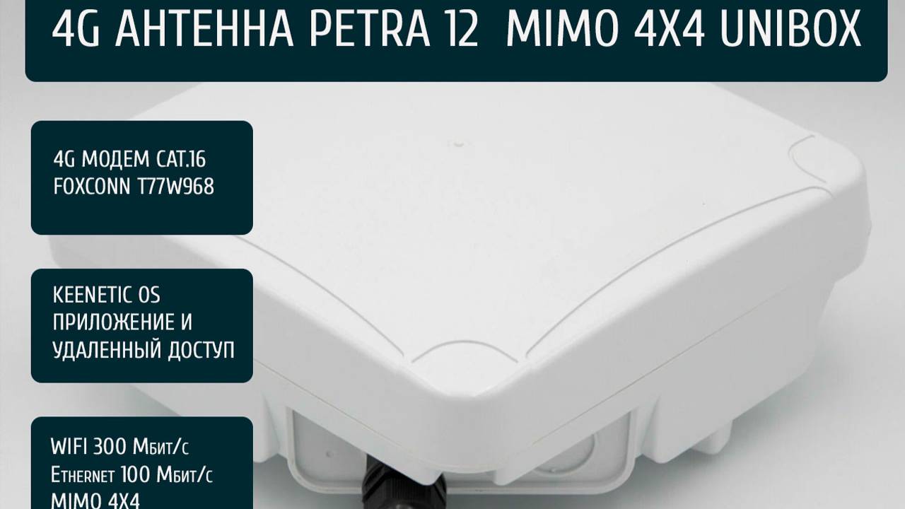 Уличная 4G Точка доступа MIMO 4X4 модем CAT 16 Keenetic.