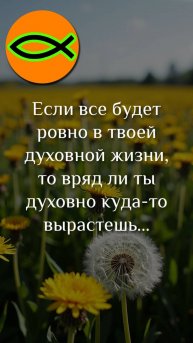 "Вряд ли ты духовно вырастешь"