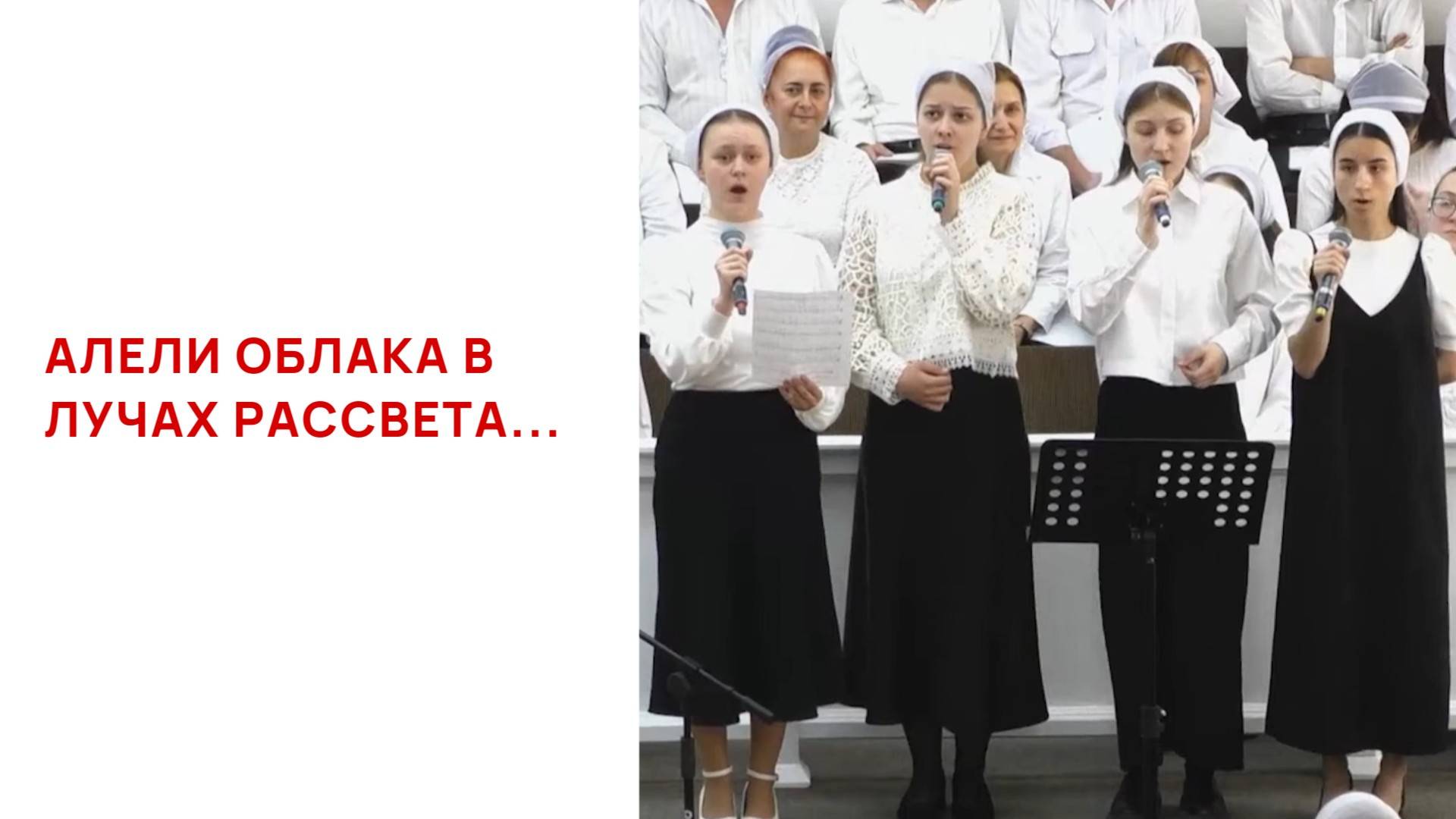 Алели облака в лучах рассвета...