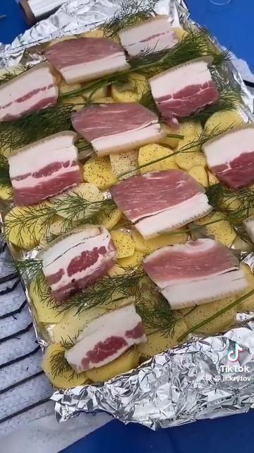 Картошка к шашлыку Астраханский рецепт 🥔