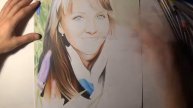 Colour Pencil Portrait Speed Drawing. Портрет цветными карандашами