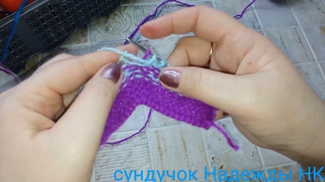 93. МК. # " КЛЕВЕР "# ТАПОЧКИ-СЛЕДОЧКИ НА ДВУХ СПИЦАХ БЕЗ ШВОВ #