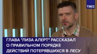 Глава "Лиза Алерт" рассказал о правильном порядке действий потерявшихся в лесу