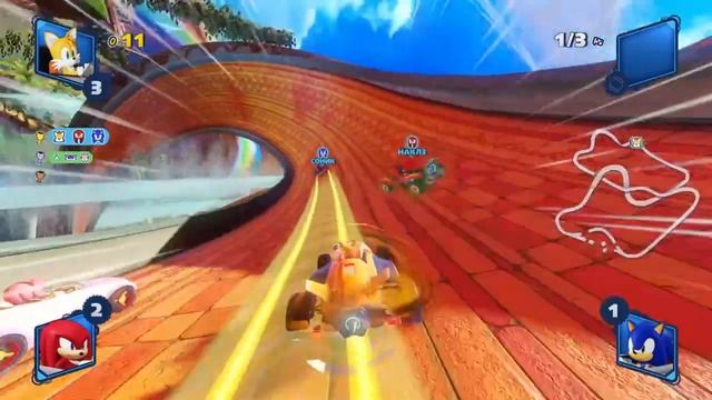 Бро разрывает Team Sonic Racing 2019. Игры с геймпадом