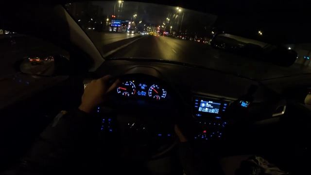 2024 SOLARIS HS | СОЛЯРИС ХС 1.6 автомат 123 л.с. | Ночной тест-драйв от первого лица | Обзор
