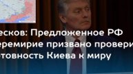 ‼️🇷🇺🇺🇦 Цель предлагаемых Россией перемирий - проверка готовности Киева к поиску путей устойчивог
