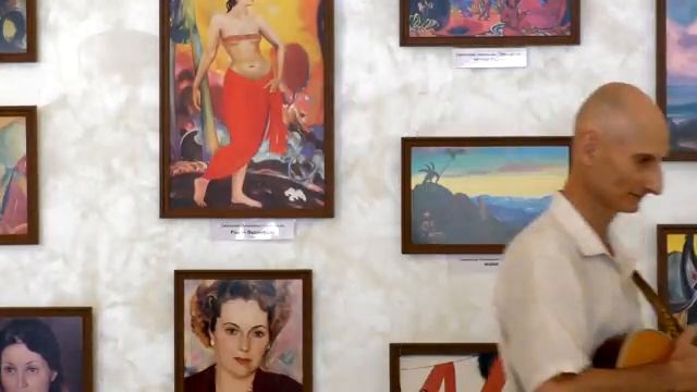 Выставка ЗОВ ВОСТОКА творчество С.Н.Рериха. Репортаж с открытия в Алуште, Крым,