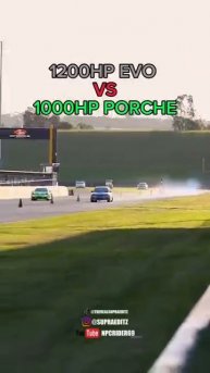 1200HP EVO 🆚 1200HP 911 #streetcar #cars #automobile #dragracing #car #nyce1s #racing #porsche