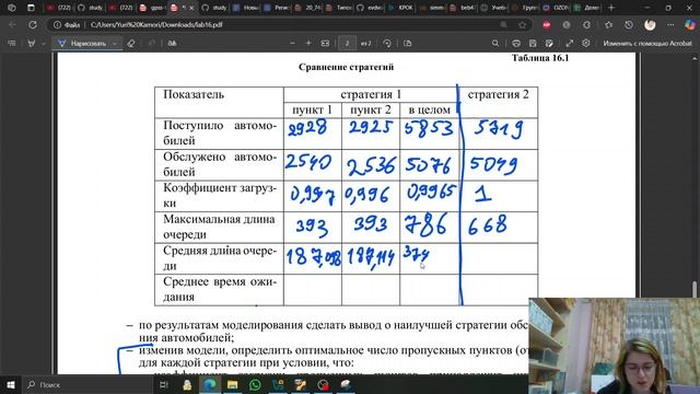 Лабораторная работа №16 (Имитационное моделирование)