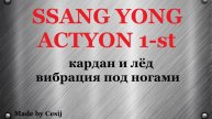 Ssang Yong Actyon 1, Sports. Вибрация кардана под ногами.