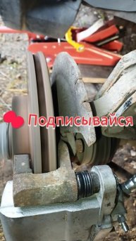 Перегретый тормозной диск ваз 2111