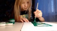 я рисую Крипера из Mine Kraft