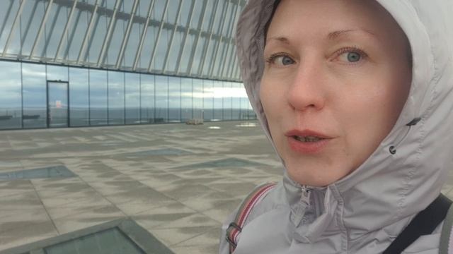 Подглядываем🫣 на территории Лахта Центра) Идём пешком до метро💥