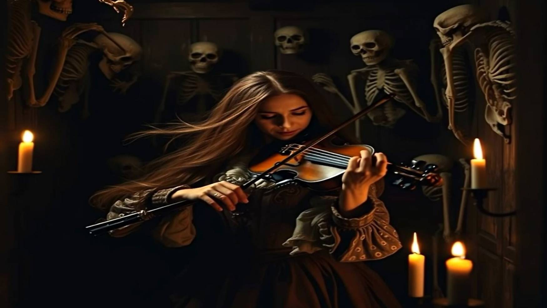 Violin and electric guitar metal music 55