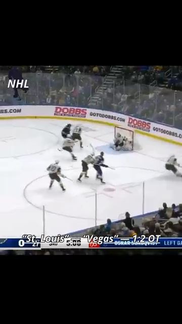 “St. Louis” — “Vegas” — 1_2 OT Goal Moments. NHL. Match results. Regular season. #nhl
