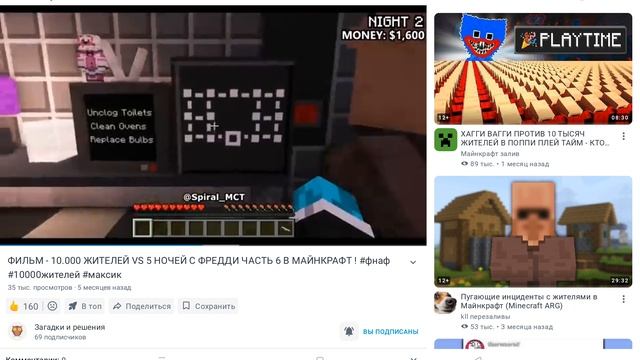 Я смотрел как 10.000 жителей выживать fnaf 5